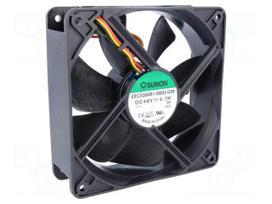 Fan: DC | axial | 48VDC | 120x120x38mm | 234.6m3/h | 48dBA | ball | 24AWG