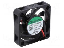 Fan: DC | axial | 12VDC | 40x40x10mm | 13.59m3/h | 27.3dBA | ball | 7000rpm
