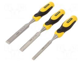 Chisel-set | wood | steel | DYNAGRIP™ | 10mm,15mm,20mm | 3pcs.