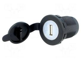 USB power supply | USB A socket | Sup.volt: 12÷24VDC | 5V/2.1A