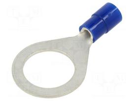 Tip: ring | M12 | Ø: 13mm | 1.04÷2.63mm2 | crimped | for cable | insulated