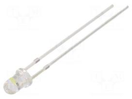 LED | white cold | 3mm | blinking | 5800÷7000mcd | 30° | 3÷5VDC | 20mA