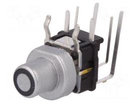 Switch: keypad | Pos: 2 | SPST-NO | 0.05A/12VDC | silver | LED | yellow