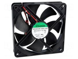 Fan: DC | 120x120x25mm | axial | 24VDC | 183.8m3/h | 44.5dBA | ball | 24AWG