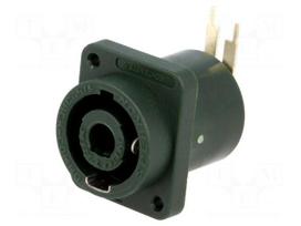 Connector: SpeakON | socket | female | for panel mounting,on PCBs