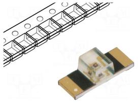 LED | red | SMD | 1305 | 28.5÷75mcd | 1.9÷2.4VDC | 3.4x1.25x1.1mm | 150°