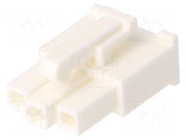 Connector: wire-wire/PCB | plug | female | PIN: 3 | Minitek® Pwr 4.2