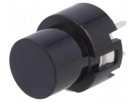 Switch: keypad | Pos: 2 | SPST-NO | 0.01A/35VDC | black | none | THT | Ø12mm