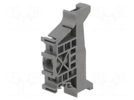 Pitch spacer | Entrelec | for DIN rail mounting | dark grey | W: 10mm