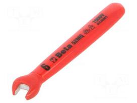 Wrench: flat | insulated,single sided | 6mm