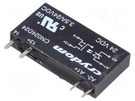Relay: solid state | Ucntrl: 15÷30VDC | 3.5A | 0÷24VDC | THT | SIP | CN
