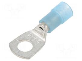 Tip: ring tube | M5 | Ø: 5.2mm | 1.5÷2.5mm2 | crimped | for cable | tinned