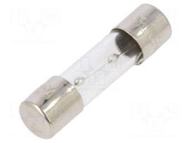 Fuse: fuse | 5x20mm | glass | 6.3A | 250VAC | time-lag | TSC | brass | bulk