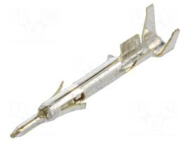 Contact | male | Mini Universal MATE-N-LOK | brass | tinned | crimped