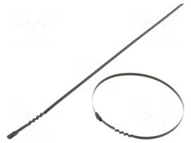 Cable tie | L: 360mm | W: 4.6mm | acid resistant steel AISI 316 | 445N