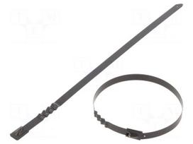 Cable tie | L: 260mm | W: 7.9mm | acid resistant steel AISI 316 | wave