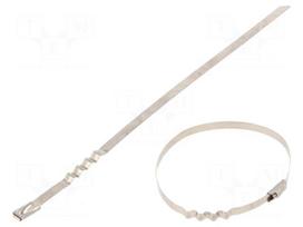Cable tie | L: 200mm | W: 4.6mm | acid resistant steel AISI 316 | 445N