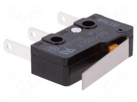 Microswitch SNAP ACTION | 10A/250VAC | with lever | SPDT | ON-(ON)