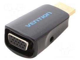 Converter | D-Sub 15pin HD socket,HDMI plug,Jack 3.5mm socket
