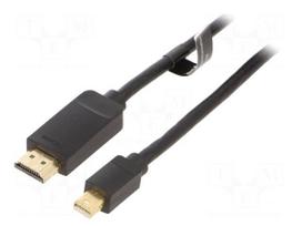 Cable | HDMI plug,mini DisplayPort plug | PVC | HDMI 1.4 | Len: 2m
