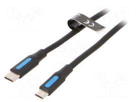 Cable | USB 2.0 | USB B micro plug,USB C plug | nickel plated | 0.5m