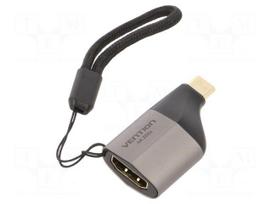 Adapter | HDMI 1.4 | HDMI socket,USB C plug | gold-plated