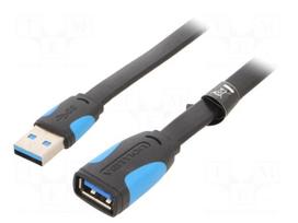 Cable | USB 3.0 | USB A socket,USB A plug | tinned | 0.5m