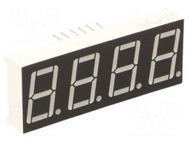 Display: LED | 7-segment | 14.2mm | 0.56" | No.char: 4 | blue | 50mcd