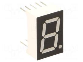 Display: LED | 7-segment | 14.2mm | 0.56" | No.char: 1 | red | 100mcd