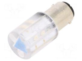 LED lamp | blue | BA15D,T20 | 24VDC | 24VAC | plastic | -20÷60°C