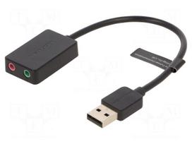 PC extension card: sound | Jack 3.5mm socket x2,USB A plug | PnP