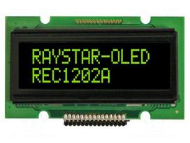 Display: OLED | alphanumeric | 12x2 | Dim: 55.7x32x11mm | green | PIN: 15