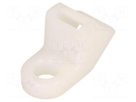 Holder | screw | polyamide,polyamide 6.6 | natural | cable ties