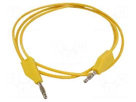 Test lead: single | 30VAC | 3A | banana plug 4mm,both sides | Len: 1m
