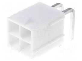 Connector: wire-board | socket | male | PIN: 4 | Mini-Fit Jr | 13A | THT