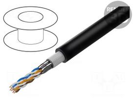 Wire | ETHERLINE® ROBUST | 4x2x26AWG | Cat 7 | stranded | Cu | black