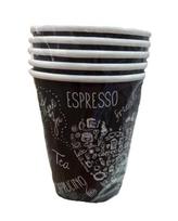 Popieriniai puodeliai, 250ml, D80mm, rudos, su spauda, 50 vnt..