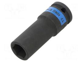 Socket: 6-angles | socket spanner,impact | HEX 17mm | 1/2" | long