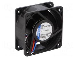 Fan: DC | axial | 12VDC | 60x60x25mm | 40m3/h | 35dBA | ball | 6100rpm