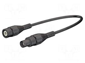 Test lead | BNC socket,BNC plug | Len: 2m | black | Z: 50Ω | brass