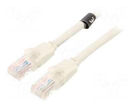 Patch cord | U/UTP | Cat 6 | RJ45 plug,both sides | CCA | 1.5m | PVC