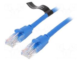 Patch cord | U/UTP | Cat 6 | RJ45 plug,both sides | CCA | 1.5m | PVC