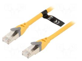 Patch cord | S/FTP | Cat 6a | RJ45 plug,both sides | OFC | 15m | PVC