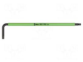 Wrench: hex key | Hex Plus,spherical | HEX 2.5mm | steel | long