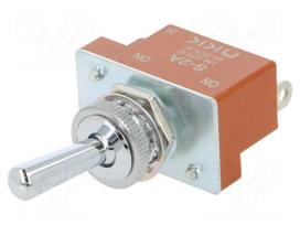 Switch: toggle | Pos: 2 | SPDT | ON-ON | 6A/250VAC | 20A/30VDC | S
