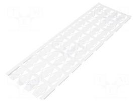 Label | 7÷40mm | polyamide 66 | white | -40÷100°C | cable ties | UL94V-2