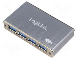 Hub USB | DC,USB A socket x4,USB B micro socket | USB 3.0 | PnP