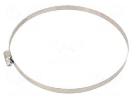 Cable tie | Ø: 150÷170mm | W: 9mm | Material: chrome steel AISI 430
