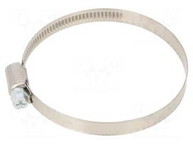 Cable tie | Ø: 60÷80mm | W: 9mm | Material: chrome steel AISI 430