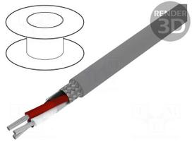 Wire | Xtra Guard® 1 | 2x14AWG | PVC | dark grey | 600V | 30.5m | 100ft